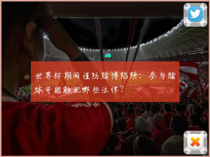 世界杯期间谨防赌博陷阱：参与赌球可能触犯哪些法律？